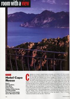 25 Years of "Room with a View" Photos : Condé Nast Traveler::  ROOM 9  CORSICA, FRANCE  May 1994