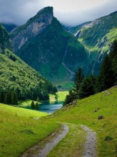 Mountain Lake, Appenzellerland, Switzerland