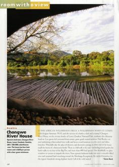 25 Years of "Room with a View" Photos : Condé Nast Traveler::  UPSTAIRS BEDROOM  LOWER ZAMBEZI, ZAMBIA  March 2008