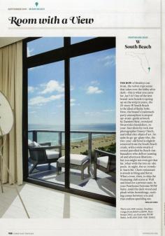 25 Years of "Room with a View" Photos : Condé Nast Traveler::  PENTHOUSE 2002  MIAMI BEACH, FLORIDA  September 2011