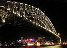 Our favourite bridge, by night