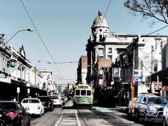 car and train lane