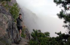 11 of the World's Most Badass Hikes and epic climbs, starting with inspiring close-to-homers, and escalating to terrifying closer-to-God-ers. Pictured: Precipice Trail, Acadia National Park in Maine