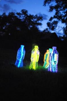 Glow in the Dark Bowling (perfect for camping!)