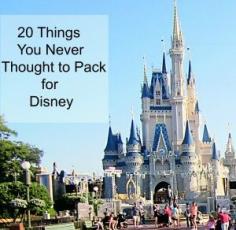 20 Things You Never Thought to Pack for Disney World