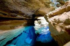 Located at Chapada Diamantina National Park, this well’s water is 120 feet deep and is clear enough to see the rocks.