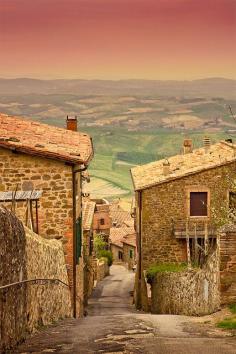 Ancient Village, Montalcino, Tuscany, Italy