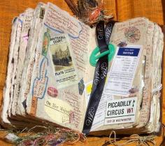 Mixed-media travel journal