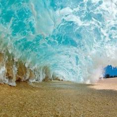 Making Waves.  Wouldn't this be an excellent canopy to filter the sun when it gets too hot?  #ocean