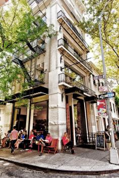 NYC Greenwich village coffee house, New York, United States.