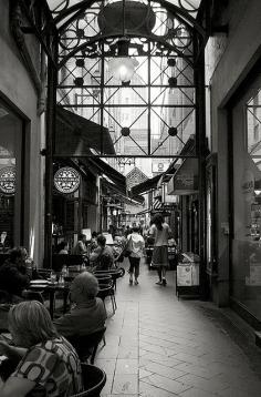 Block Place - Melbourne, Australia (one of Melbourne's many laneways and where my favorite Cafe Sergovia is)    - I think that the mentioned cafe is the place I go for eggs benedict whenever I'm staying in the city. They are mouthwatering.   The Block Arcade is also the home of Haigs' Chocolates - another example of culinary bliss.