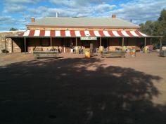 Outback Australia pub - a cold beer in the middle of a desert at the Prairie Hotel at Parachilna, SA