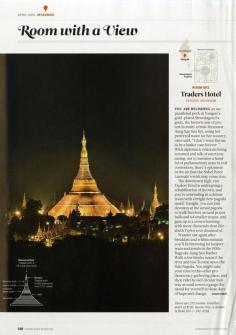 25 Years of "Room with a View" Photos : Condé Nast Traveler::  ROOM 1912  YANGON, MYANMAR  April 2012