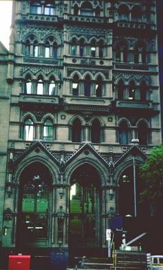 Former Stock Exchange - 351 Collins Street. MELBOURNE - this is an old photo - note the older public post box in the front of the building