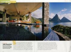 25 Years of "Room with a View" Photos : Condé Nast Traveler::  THE SUN SUITE  SOUFRIÉRE, ST. LUCIA  September 2007