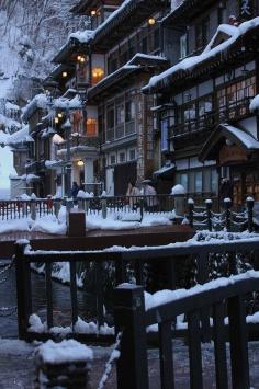 Ginzan Hot Springs, Yamagata, Japan