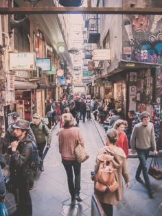 6 x 8 Print - Melbourne Laneway / Alley / Street Photography / Fine Art / Melbourne City Australia / People in City. $20.00, via Etsy.