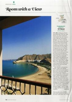 25 Years of "Room with a View" Photos : Condé Nast Traveler::  ROOM 1212  MUSCAT, OMAN  March 2012