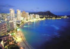 Waikiki on the island of Oahu, Hawaii