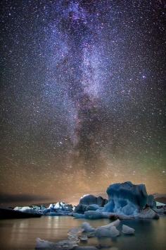 Milkyway at Jökulsárlón, Iceland. Check out more at: www.northernlight...