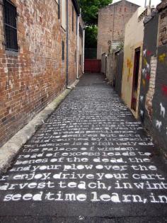 Graffiti:  The Marriage Of Heaven And Hell – William Blake. Sydney, Australia.