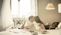 Hilton Hotels and Resorts - Couple Kissing at Breakfast