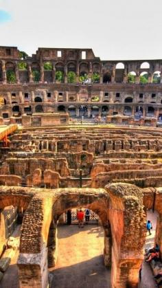 Inside the Colosseum, Rome, Italy