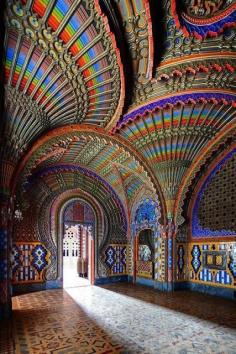 The Peacock Room Castello di Sammezzano in Reggello, Tuscany, Italy