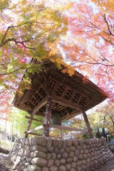 Bell tower in Shuzenji Temple, Izu, Japan