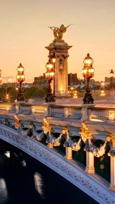 Most people consider the 19th century Pont Alexandre III the most beautiful bridge in Paris.