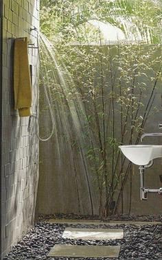 outdoor shower