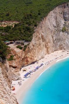 Porto Katsiki Beach, Lefkada Island, Greece photo via lefkada