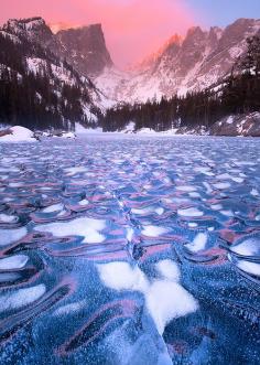 Iced Dream (by wboland) Iced Dream  Dream Lake, Rocky Mountain National Park.