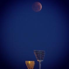 Red Moon Over the MCG