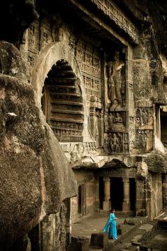 Ajanta caves, in the Aurangabad district of Maharashtra, India #Travel #India #WanderlustandLipstick #WanderTours