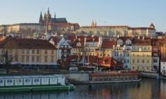 Prague Castle and Vltava River