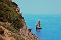 Sail Rock, or Parus Rock  is a natural sandstone monolith of late Cretaceous age located on the shore of the Black Sea, in Krasnodar Krai, Russia.