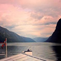 Exploring the fjords in Flåm, Norway