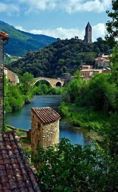 The Village Of Olargues, Hérault, Languedoc-Roussillon, France