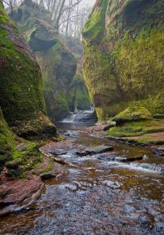 The Devils Pulpit in Finninch Glen, Scotland