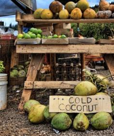 Cute little coconut stand in Oahu (north shore) >>>love this pic!