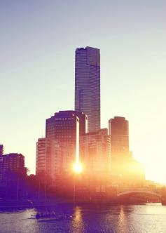 Sunset in Melbourne, Australia