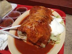 Now this is a burrito! If you want the best burrito is San Diego you have to go to La Fuente in Hillcrest.  It's our favorite spot. The salsa is amazing. The burritos are huge and cheap and taste fantastic! #sandiegoiloveyou