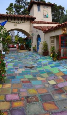 Colorful handmade tiles at Balboa Park in San Diego, California www.vacationrenta...