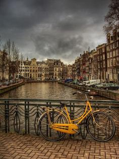 Amsterdam, The Netherlands rain clouds now that is definitely a Dutch sky!