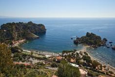 Isola Bella Bay and Island in Taormina, Sicily