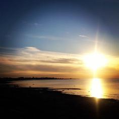 Sunset over Morecambe Bay #lancashire