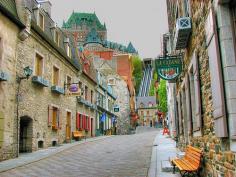 Old Town Québec, Canada...I love staying in Chateau Frontenac!