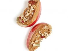 After School Snacks - apple peanut butter granola treat #afterschoolsnack