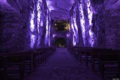 The Salt Cathedral of Zipaquirá is an underground Roman Catholic church built within the tunnels of a salt mine 200 meters underground in a Halite mountain near the town of Zipaquirá, in Cundinamarca, Colombia.